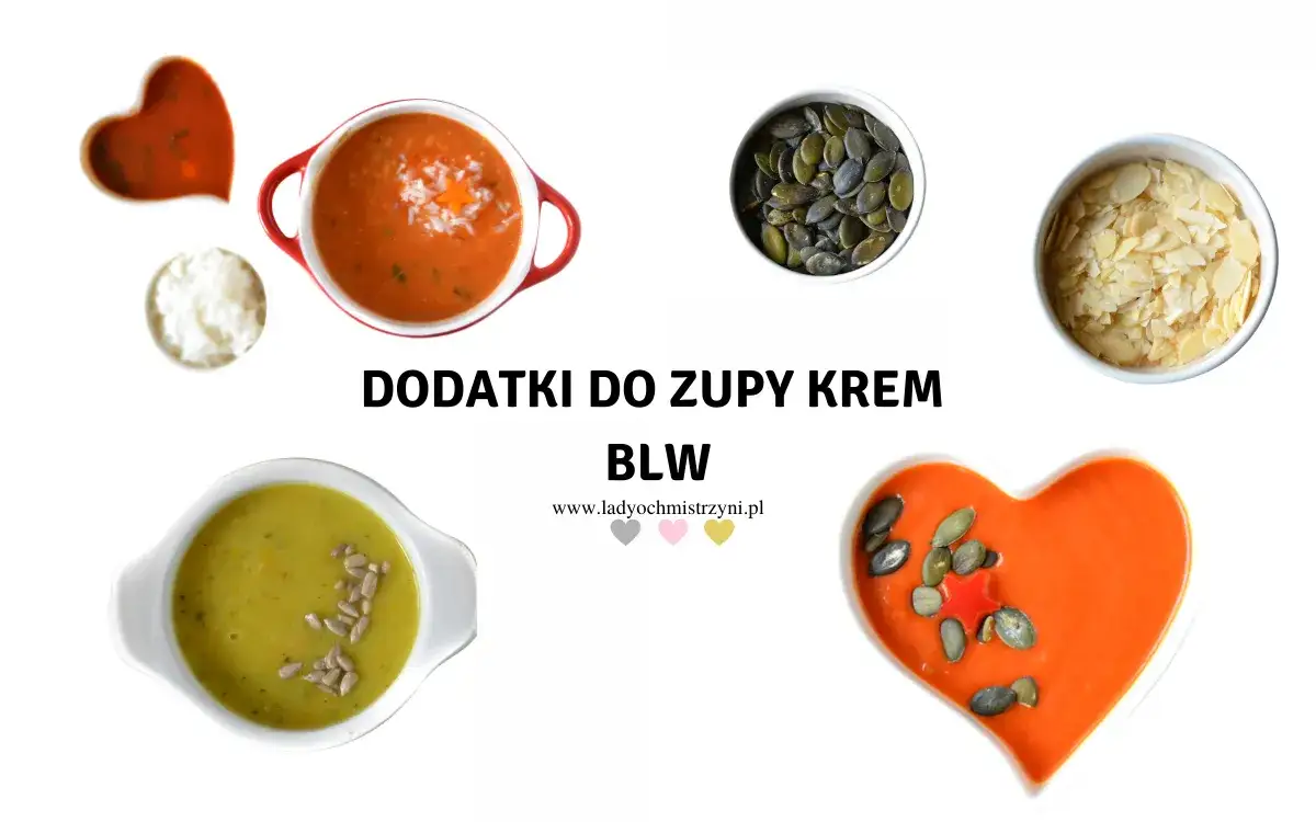 Dekoracja zup, dodatki do zup krem&oacute;w, jak podawać zupy elegancko