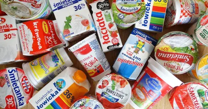 r&oacute;żne rodzaje śmietany do zupy