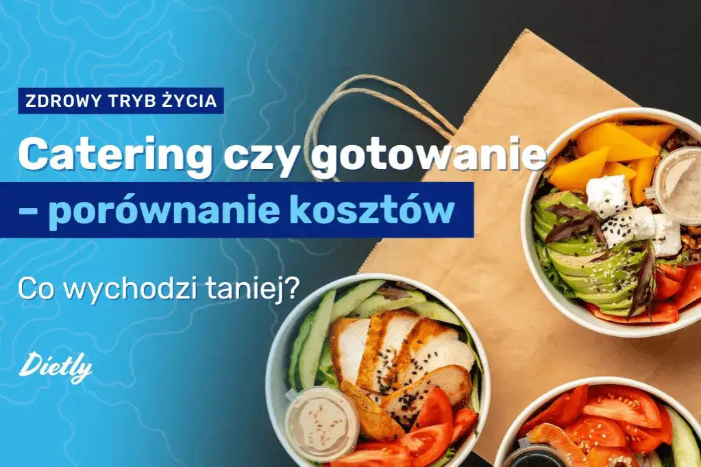 Porównanie kosztów diety pudełkowej i gotowania w domu infografika